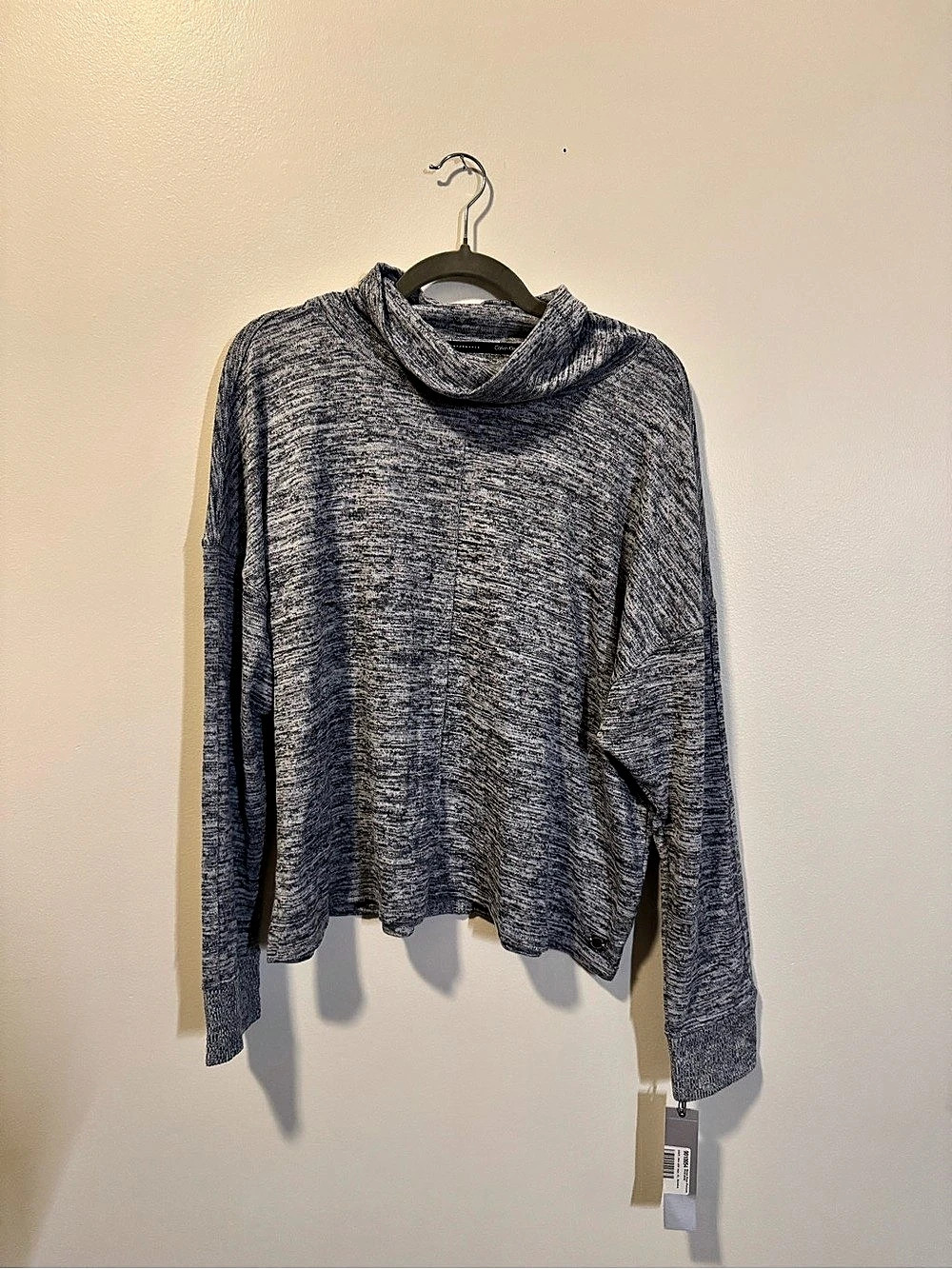 Calvin Klein Performance Cowl Neck Sweater in Gray Size XL NWT